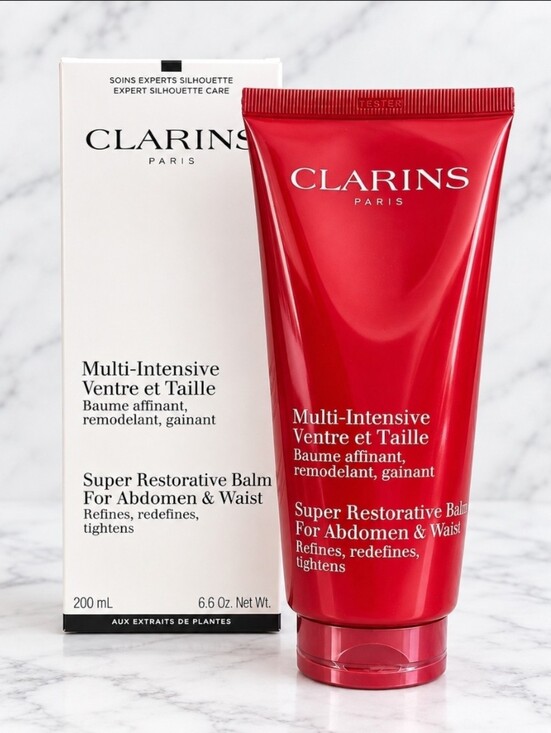 Clarins Other - Clarins Super Restorative Balm For Abdomen and Waist 6.6oz/200ml NIB ! $100 MSRP